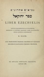Tapa de Liber Ezechielis