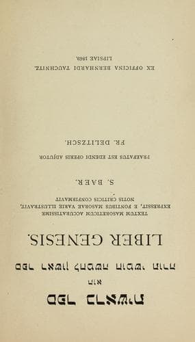 Tapa de Liber Genesis