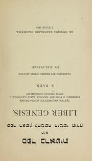 Tapa de Liber Genesis