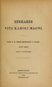 Tapa de Einhardi Vita Karoli Magni