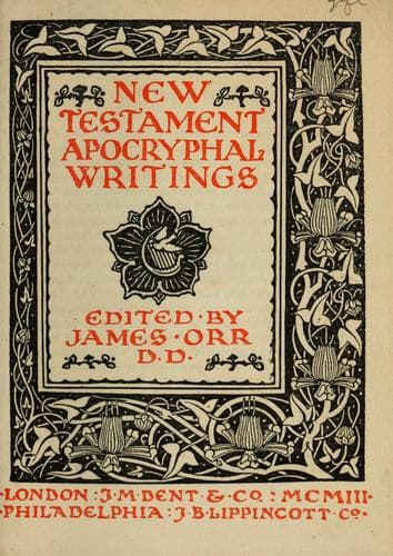 Tapa de New Testament apocryphal writings