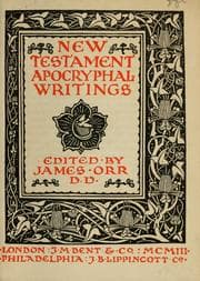 Tapa de New Testament apocryphal writings