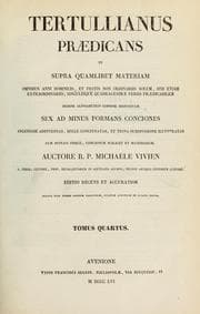 Tapa de Tertullianus praedicans