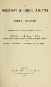 Tapa de A repertory of British archives