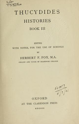 Tapa de Histories Book III