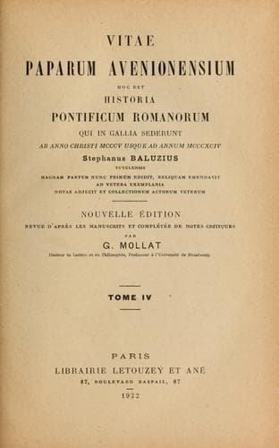 Tapa de Vitae paparum avenionensium