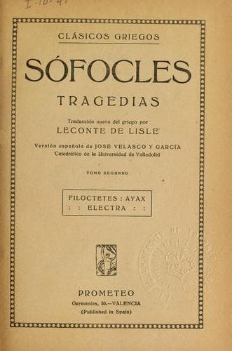 Tapa de Tragedias