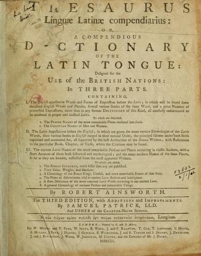 Tapa de Thesaurus linguae latinae compendarius