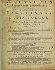 Tapa de Thesaurus linguae latinae compendarius