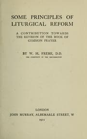 Tapa de Some principles of liturgical reform