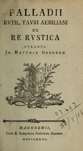 Tapa de [Scriptores rei rusticae veteres latini