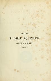 Tapa de Sancti Thomae Aquinatis Doctoris Angelici ordinis praedicatorum Opera omnia