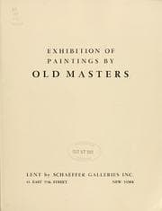Tapa de Exhibition of paintings by old masters, [Los Angeles Museum]