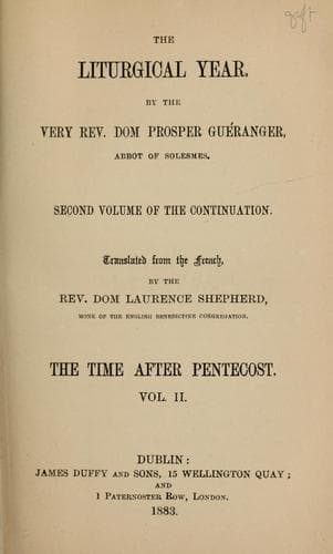 Tapa de Liturgical year