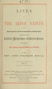 Tapa de Lives of the Irish saints