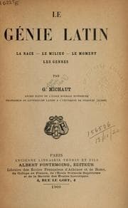 Tapa de Le génie latin