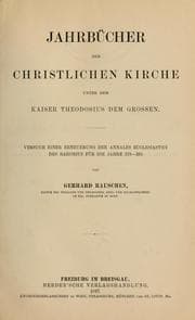 Tapa de Jahrbücher der christlichen Kirche unter dem Kaiser Theodosius dem Grossen
