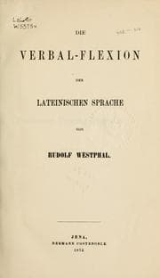 Tapa de Die Verhal-Flexion der lateinischen Sprache