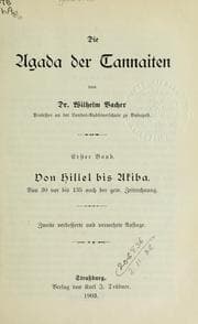 Tapa de Die Agada der Tannaiten