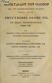 Tapa de De bello Peloponnesiaco libri VIII