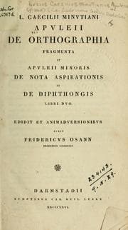 Tapa de De orthographia fragmenta