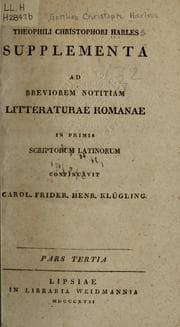 Tapa de Brevior notitia litteraturae romanae in primis scriptorum latinorum
