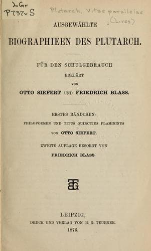 Tapa de Ausgewählte Biographieen