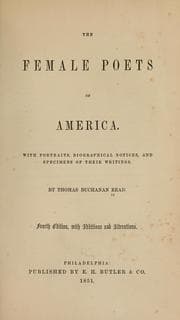 Tapa de The female poets of America