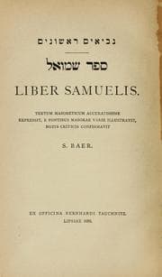 Tapa de Liber Samuelis