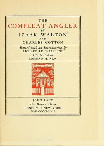 Tapa de The compleat angler