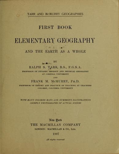 Tapa de Elementary geography