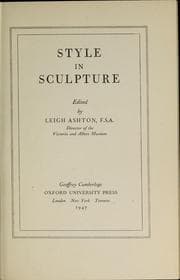 Tapa de Style in sculpture