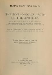 Tapa de The mythological Acts of the apostles