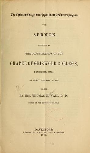 Tapa de The Christian college