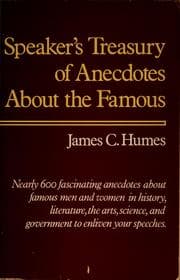 Tapa de Speaker's treasury of anecdotes about the famous