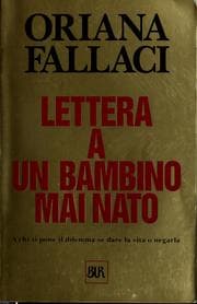 Tapa de Lettera a un bambino mai nato