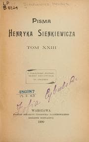 Tapa de Pisma Henryka Sienkiewicza