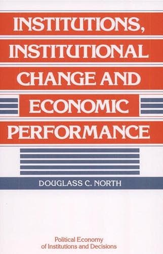 Tapa de Institutions, institutional change, and economic performance