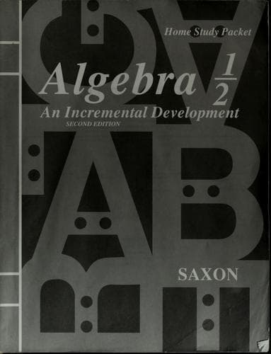 Tapa de Algebra 1/2