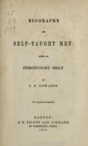 Tapa de Biography of self-taught men