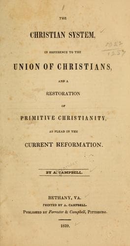 Tapa de The Christian system