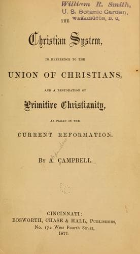 Tapa de The Christian system