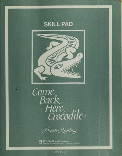 Tapa de Come back here, crocodile