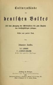Tapa de Geschichte des deutschen Volkes seit dem Ausgang des Mittelalters