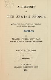 Tapa de A history of the Jewish people during the Babylonian, Persian, and Greek periods
