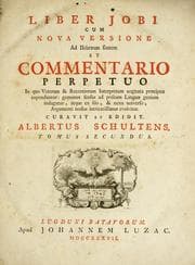 Tapa de Liber Jobi cum nova versione ad hebr©Œum fontem et commentario perpetuo in quo veterum & recentiorum interpretum cogitata pr©Œcipua expenduntur ...