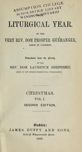 Tapa de Liturgical year
