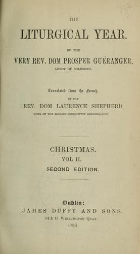 Tapa de Liturgical year