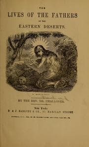 Tapa de The lives of the fathers of the eastern deserts