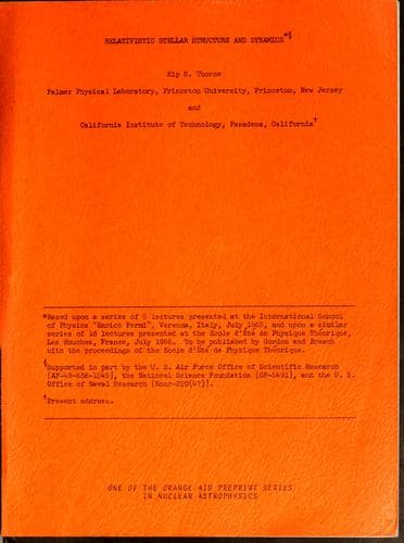 Tapa de Relativistic stellar structure and dynamics